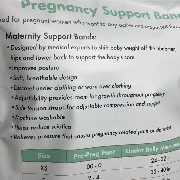 Motif Medical Pregnancy Support Band white size medium NWT SEALED - Picture 5 of 9